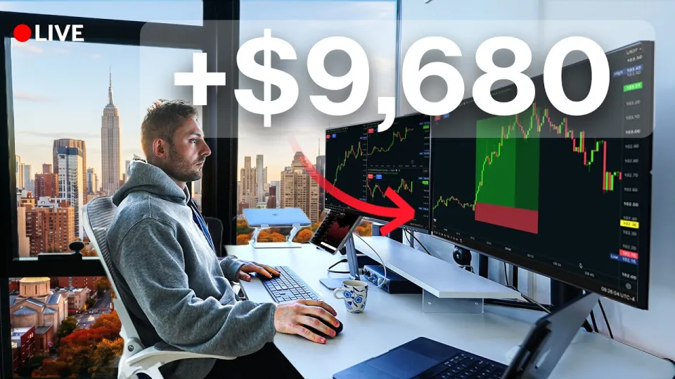 LIVE DAY TRADING - How I Make $9,680 Risking $2k (My 10x Strategy)